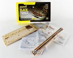 Mamoli MV46 Black Prince Wood Plank-On-Frame Model Ship Kit Scale 1/57