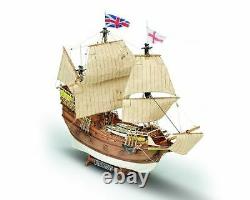 Mamoli MV49 Mayflower Wood Plank-On-Frame Ship Model Kit Scale 1/70