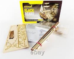 Mamoli MV82 Blackbeard Wood Plank-On-Frame Ship Model 1/57 Scale