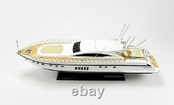 Mangusta 108 Yacht Handcrafted Wooden Boat Model 33