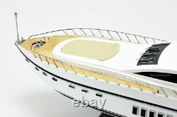 Mangusta 108 Yacht Handcrafted Wooden Boat Model 33