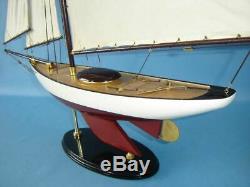 Mantel Office Nautical decor Bermuda Sloop Assembled Model Sail Boat Ship 40