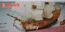 Mantua Black Falcon Wooden Balsa Pirate Ship Model #768. Captain Kidd. 1100