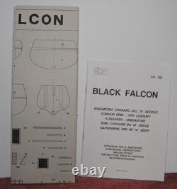 Mantua Black Falcon Wooden Balsa Pirate Ship Model #768. Captain Kidd. 1100