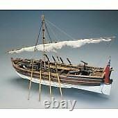 Mantua Model 748 Armed Launch Wooden Plank-On-Frame KitScale 11625 Long