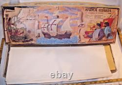 Mantua Santa Maria Columbus 1492 Ship Boat Wood Model Kit Italy Boxed