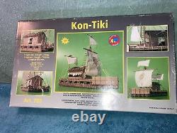 Mantua model kon-tiki boat raft wood model 590mm open box never built