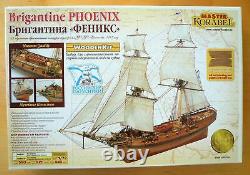 Master Korabel Brigantine Phoenix 1787 Plank-On-Bulkhead Wood Ship Model Kit