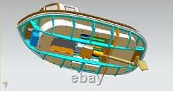 Micro Tug boat M3 118 273mm model ship kit RC model wood model kit