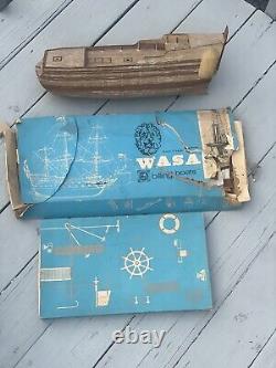 Mid-Century Modern Denmark Wasa Gustav Adolfs Billing Boats Wood Model