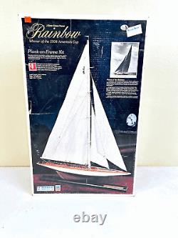 Midwest J-Boat Class Racer Rainbow Plank-on-Frame Model Kit NEWithUNBUILT