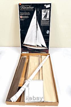 Midwest J-Boat Class Racer Rainbow Plank-on-Frame Model Kit NEWithUNBUILT