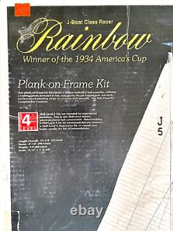 Midwest J-Boat Class Racer Rainbow Plank-on-Frame Model Kit NEWithUNBUILT