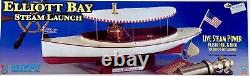 Midwest Products Elliott Bay Ship Model Kit Steam Launch Boat MINT NEW