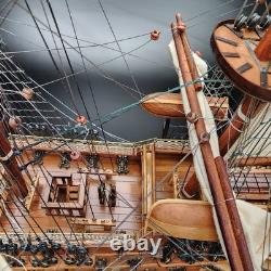 Mint H. M. S Victory 1805 Wood Model Ship Kit Built 30 INCHES LONG Huge Boat