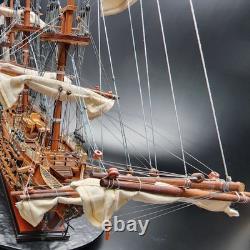 Mint H. M. S Victory 1805 Wood Model Ship Kit Built 30 INCHES LONG Huge Boat