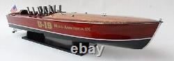 Miss America IX Speed Boat Model 31.5? Wooden Boat Model