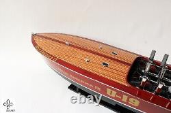Miss America IX Speed Boat Model 31.5? Wooden Boat Model