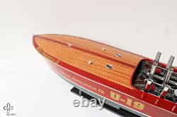 Miss America IX Speed Boat Model 31.5? Wooden Boat Model