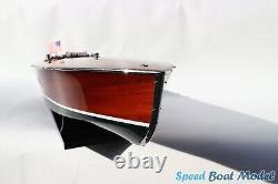 Miss America X Speed Boat Model 32.6? Wooden Boat Model Decor