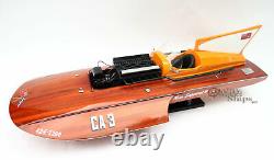 Miss Supertest III Classic Wooden Speed Boat Display Model