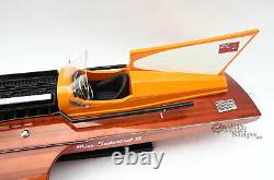 Miss Supertest III Classic Wooden Speed Boat Display Model