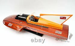 Miss Supertest III Classic Wooden Speed Boat Display Model
