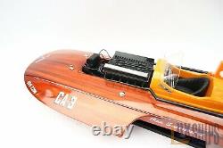 Miss Supertest III Wooden Speed Boat Model