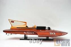 Miss Supertest III Wooden Speed Boat Model