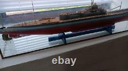Model Boat 1 400 Submarine Hand Made Gold Plated Detail Not Proboat 30 Model
