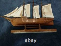 Model Boat Mabel Gray Schooner Beautiful All Wood