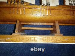 Model Boat Mabel Gray Schooner Beautiful All Wood