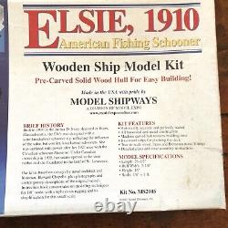 Model Boat Ship Elsie 1910 American Fishing Schooner Model Shipways 21.5 In