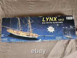 Model Boat Ship Panart Lynx 1812 Baltimore Schooner Laser cut Art. 745