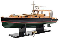 Model Boat Watercraft Traditional Antique Hemingway Pilar Wood