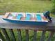 Model Boat Wood K&o Toy Outboard Motor Scale Jon Boat