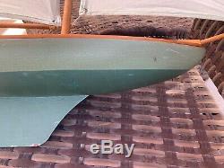 Model Sail Pond Boat Yacht Solid Wood