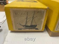 Model Shipways America Yacht Solid Wooden Hull Ship Kit Boats lot of 4 kits