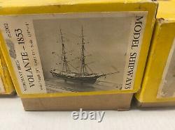 Model Shipways America Yacht Solid Wooden Hull Ship Kit Boats lot of 4 kits