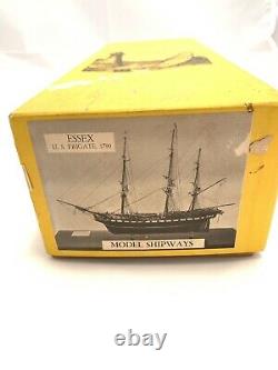 Model Shipways ESSEX 1799, 32 Gun U. S. Frigate Wooden Model Ship, vintage