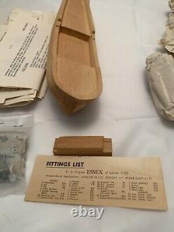 Model Shipways ESSEX 1799, 32 Gun U. S. Frigate Wooden Model Ship, vintage