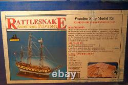 Model Shipways Ms2028 Rattlesnake American Privateer Wood Model New Damaged Box