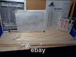 Model Shipways Ms2028 Rattlesnake American Privateer Wood Model New Damaged Box