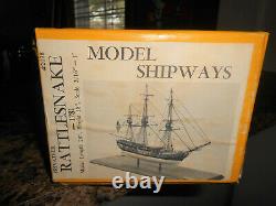 Model Shipways Rattlesnake 1781 Wood Ship Boat Privateer Vintage 1982