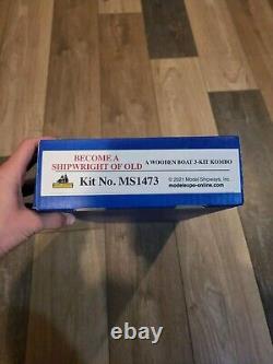 Model Shipways Shipwright 3 Model Boat Kits Combo Series Brand New Open Box