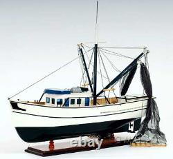 Model Shrimp Boat from Old Modern Handicrafts Fully Assembled