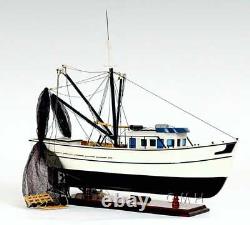 Model Shrimp Boat from Old Modern Handicrafts Fully Assembled