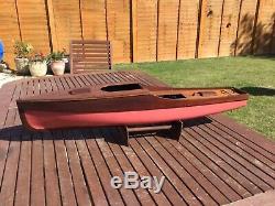 Model boat. Aquila wooden hull