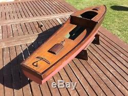 Model boat. Aquila wooden hull