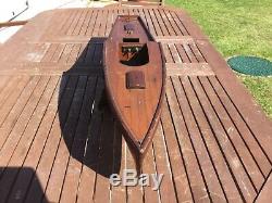 Model boat. Aquila wooden hull